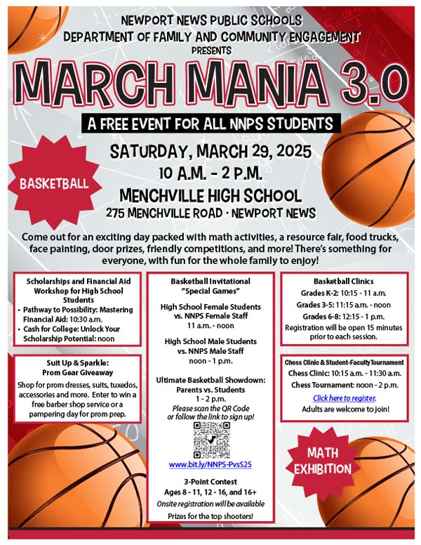March Mania 3.0, click to download flyer