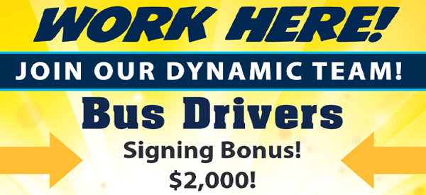 Bus Driver Signing Bonus