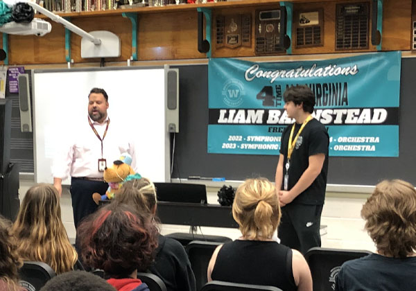 Woodside music student earns all-state honors four times