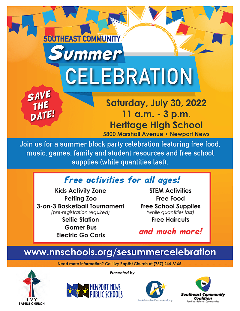 Southeast Community Summer Celebration, July 30, 11am-3pm
